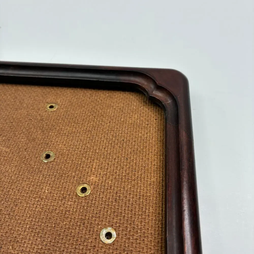 Vintage 5x7 Lightweight Dark Wooden Photo Frame Easel Back